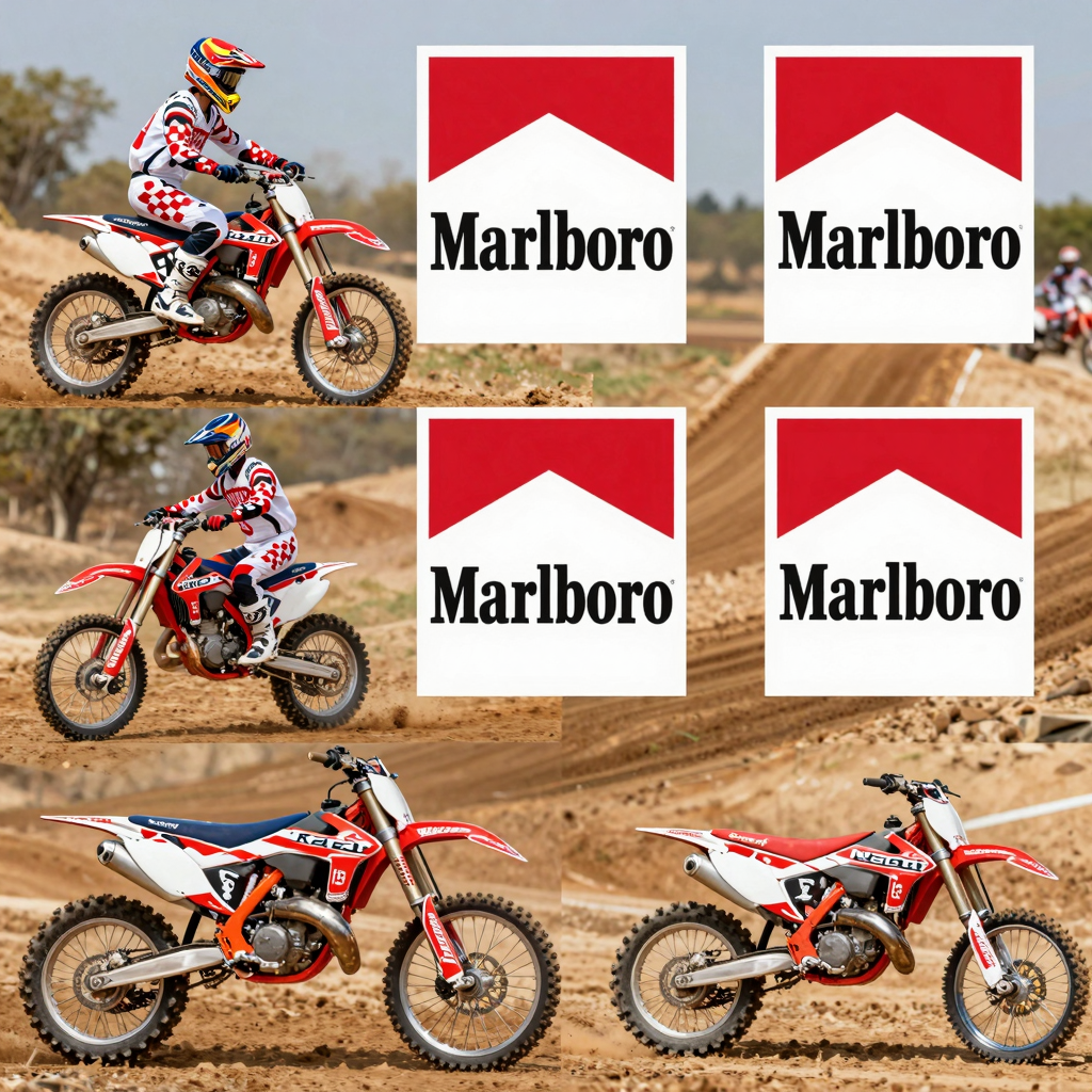 Marlboro Graphics on Dirt Bikes