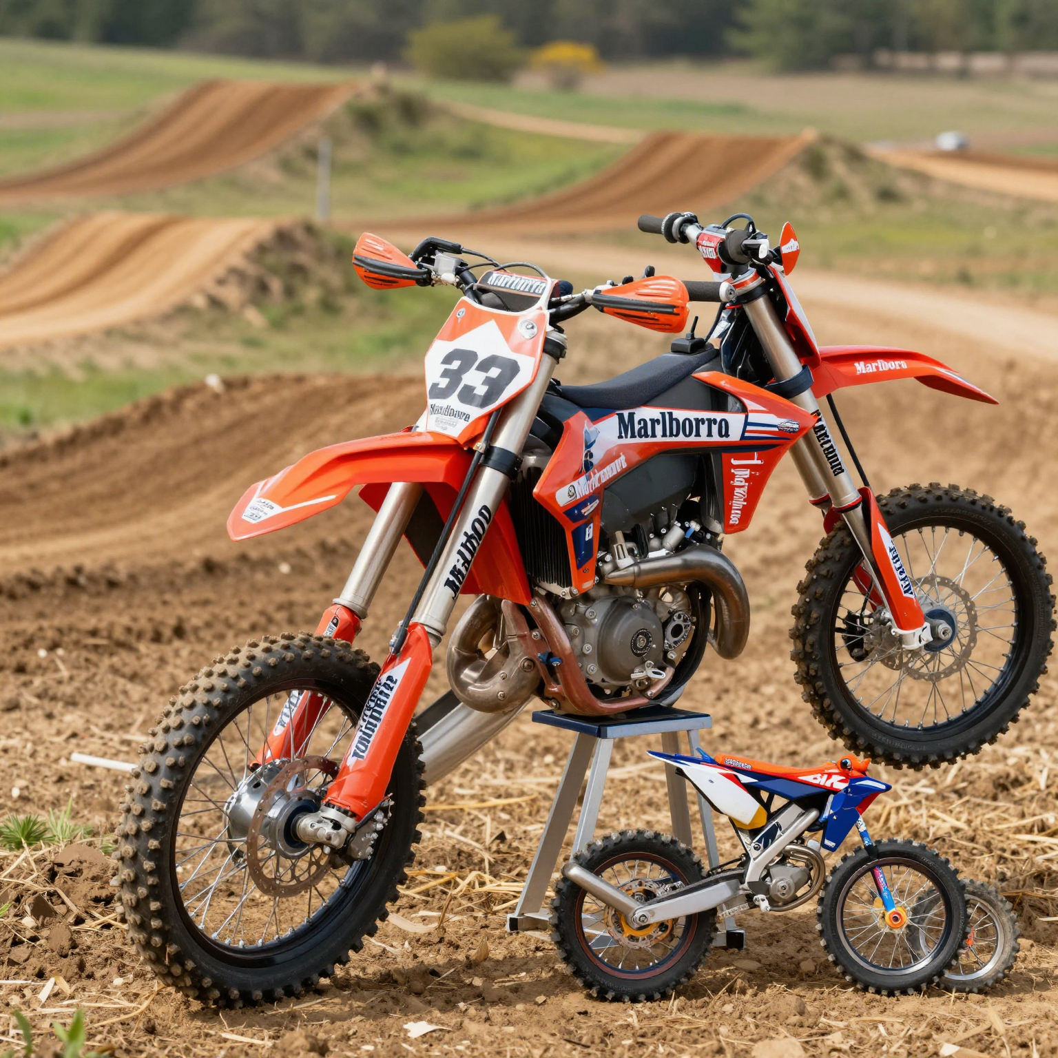 Marlboro Dirt Bike Graphic 1