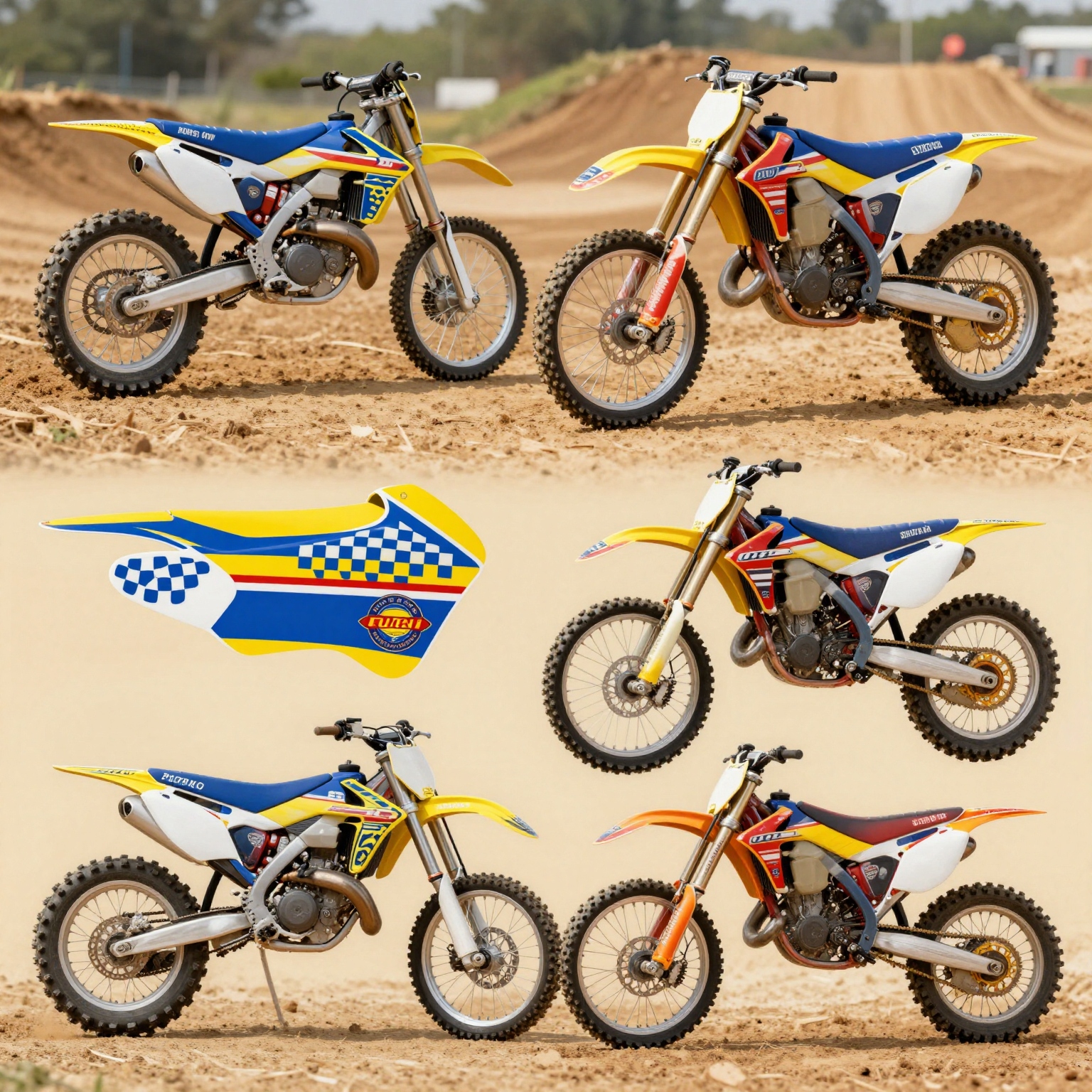 Retro Dirt Bike Graphics