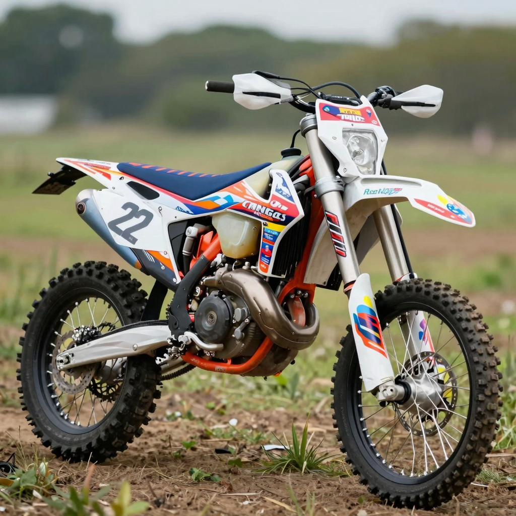 Dirt Bike with Custom Graphics