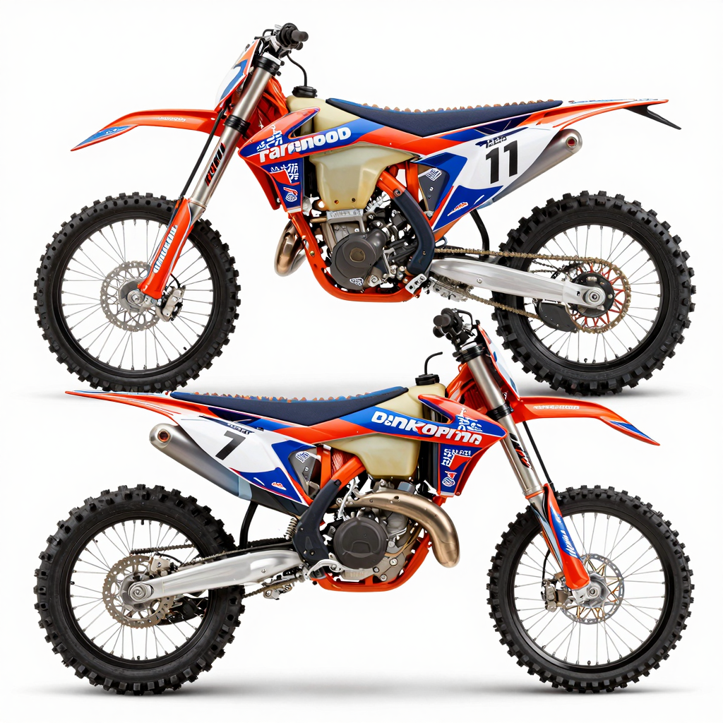 Vibrant Dirt Bike Graphics