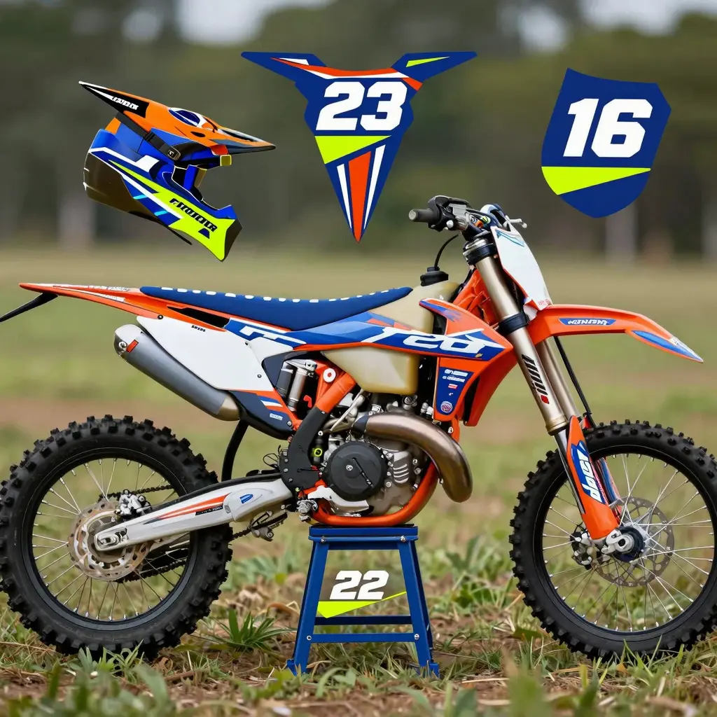 Customizable Dirt Bike Graphic