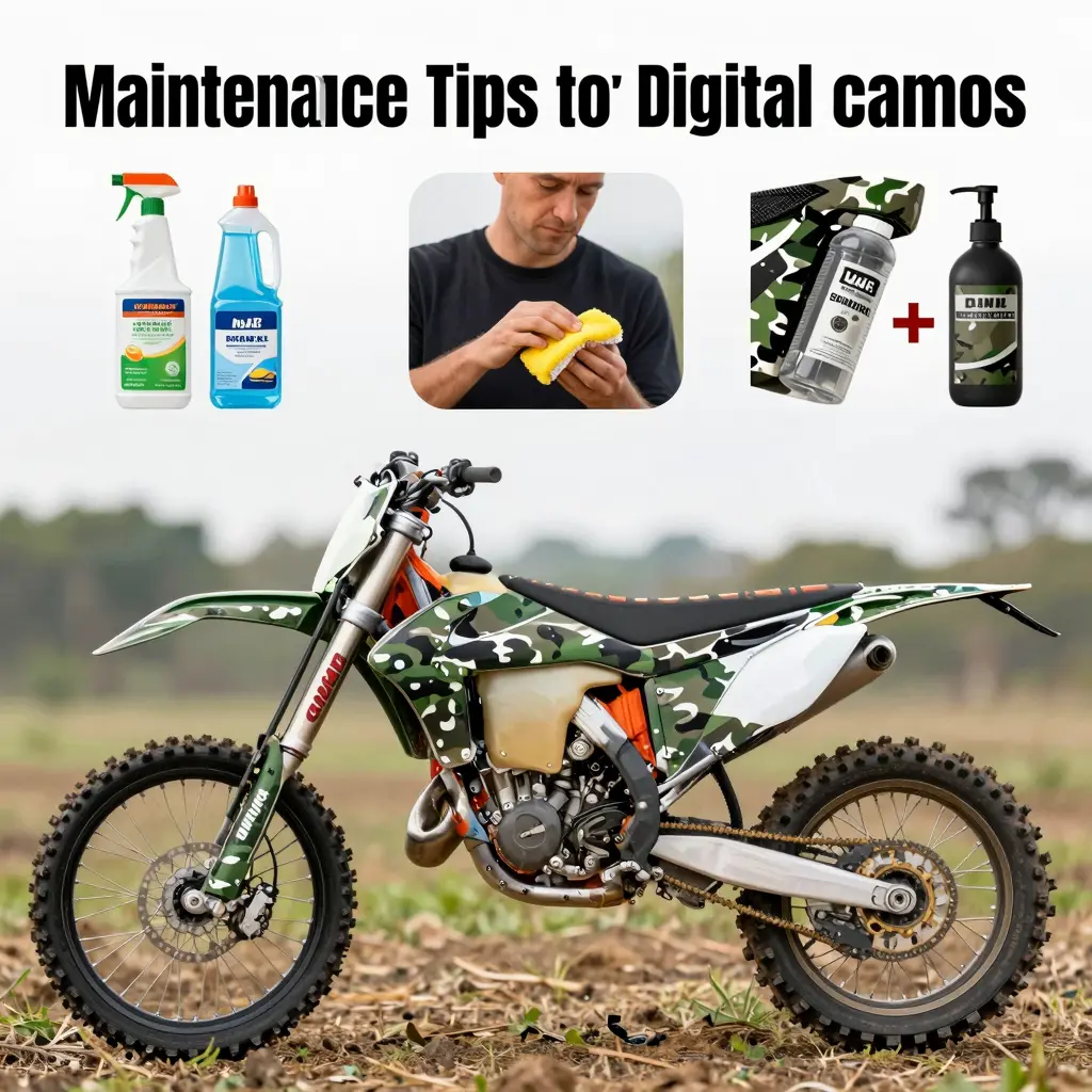 Infographic of Maintenance Tips for Digital Camo Graphics