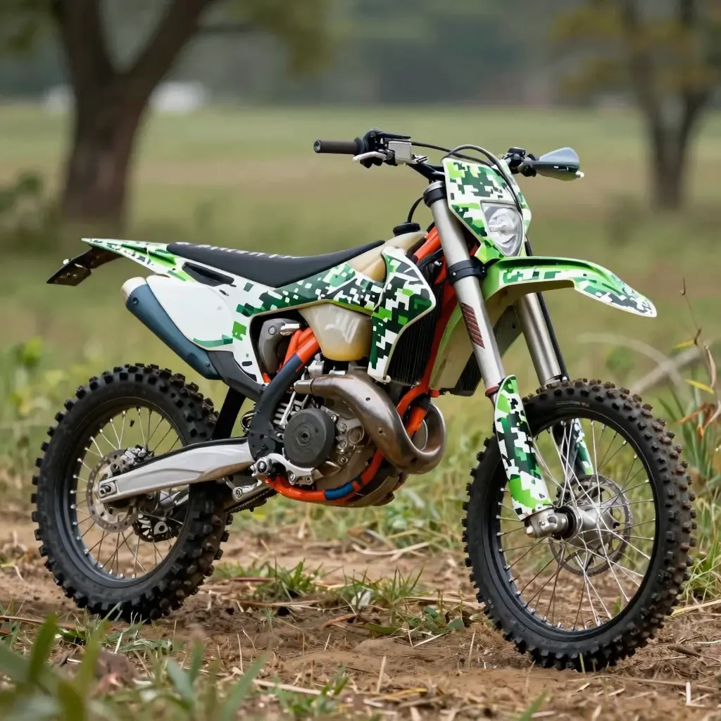 Digital Camo Dirt Bike Graphics