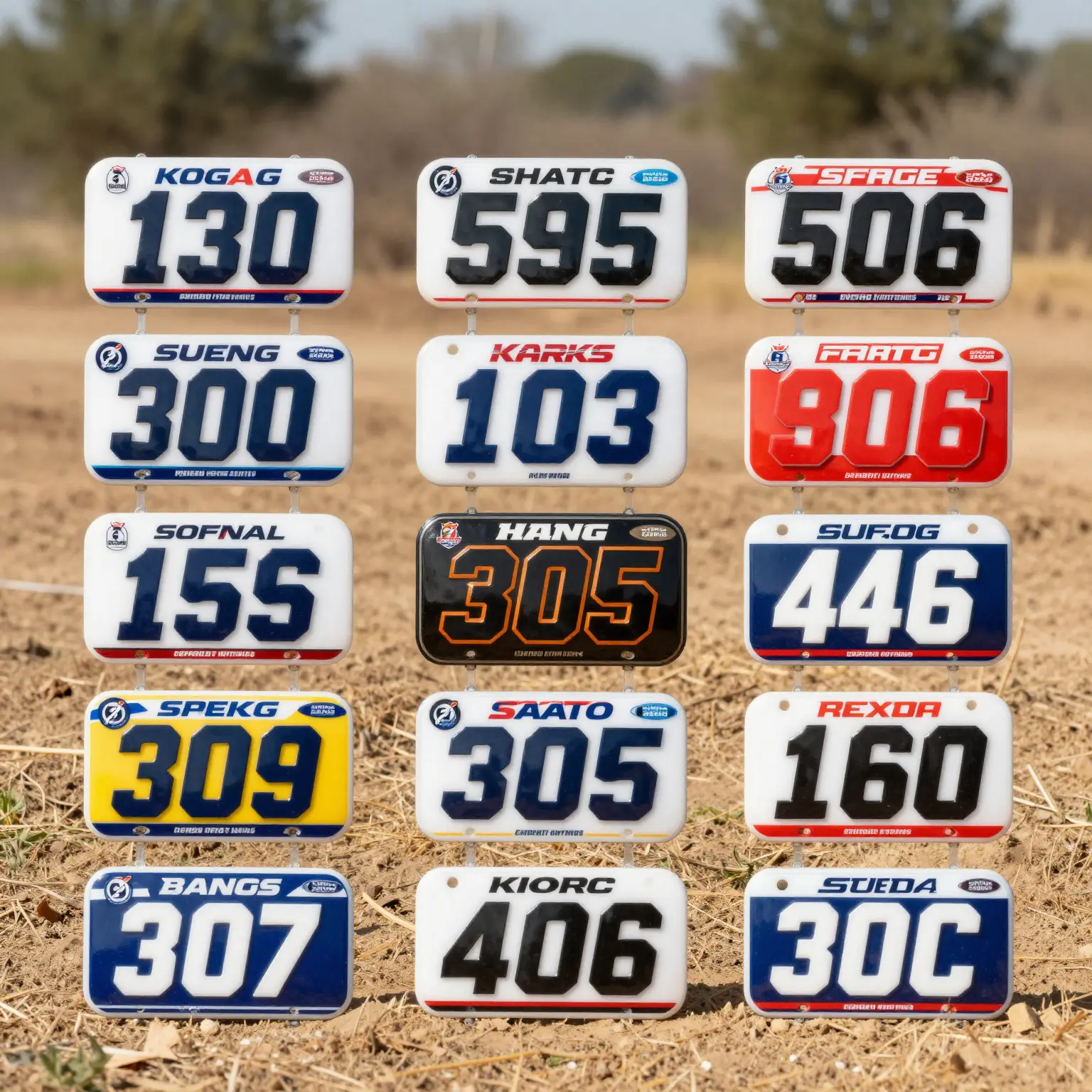 Dirt Bike Number Plate Graphics