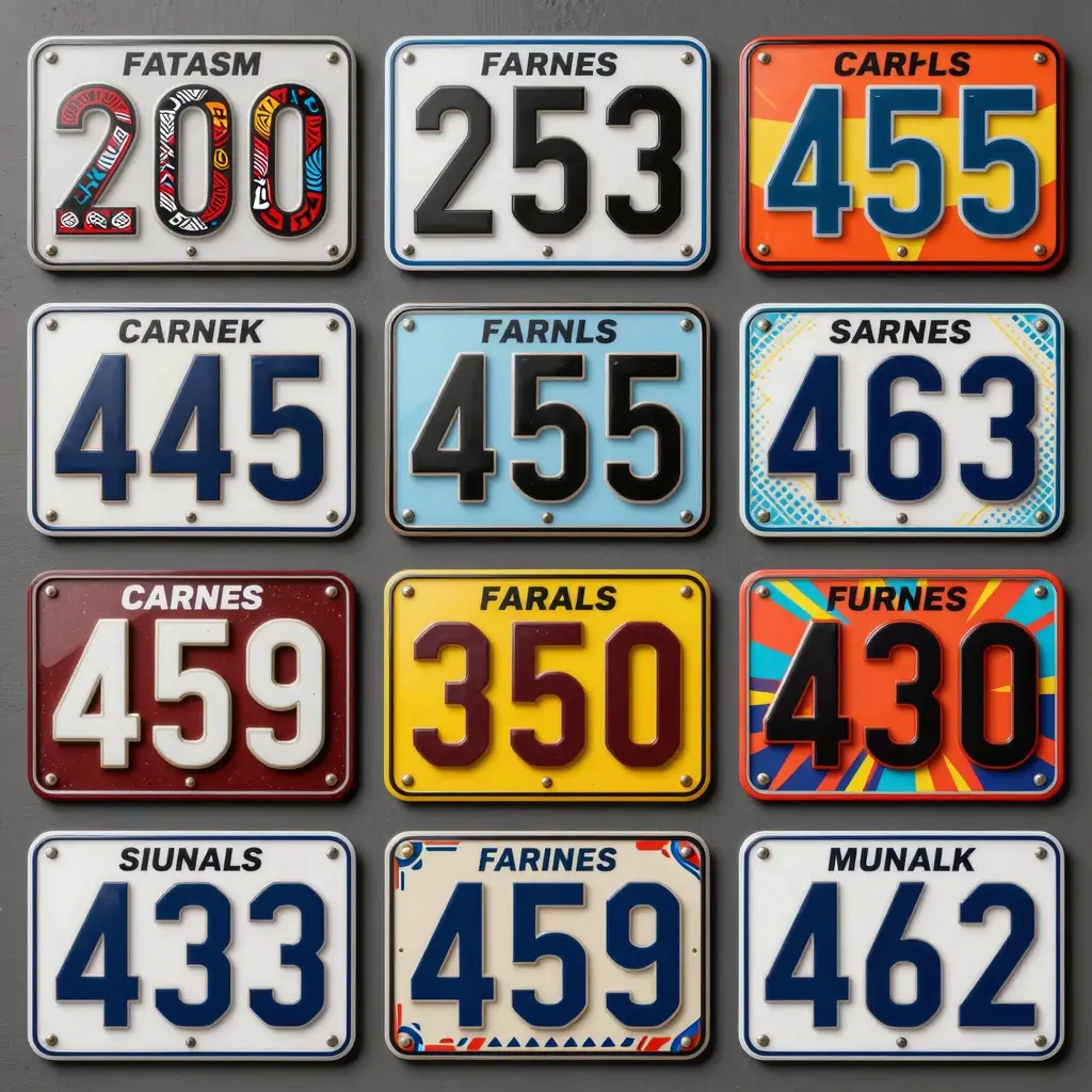 Dirt Bike Number Plates
