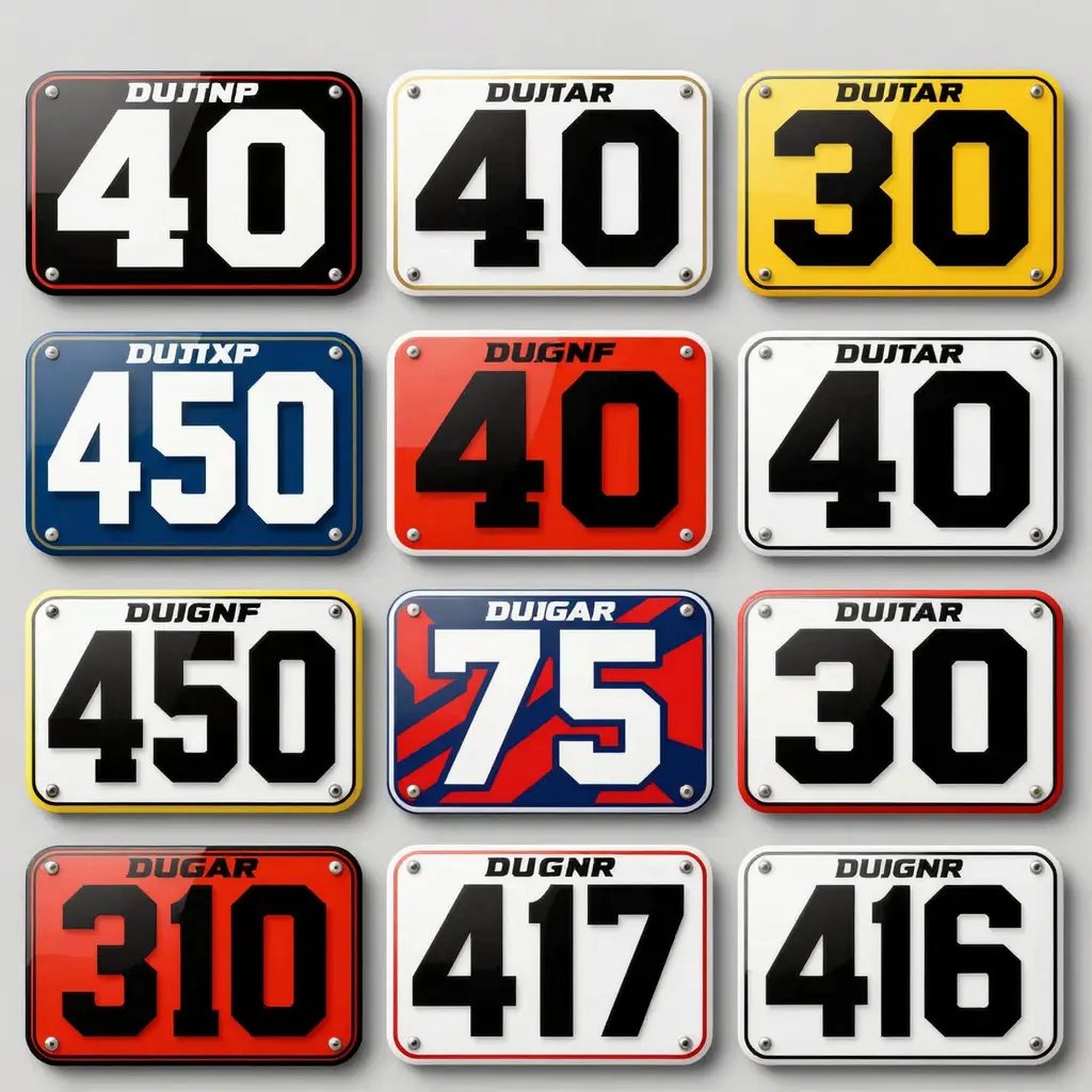Dirt Bike Number Plate Graphics