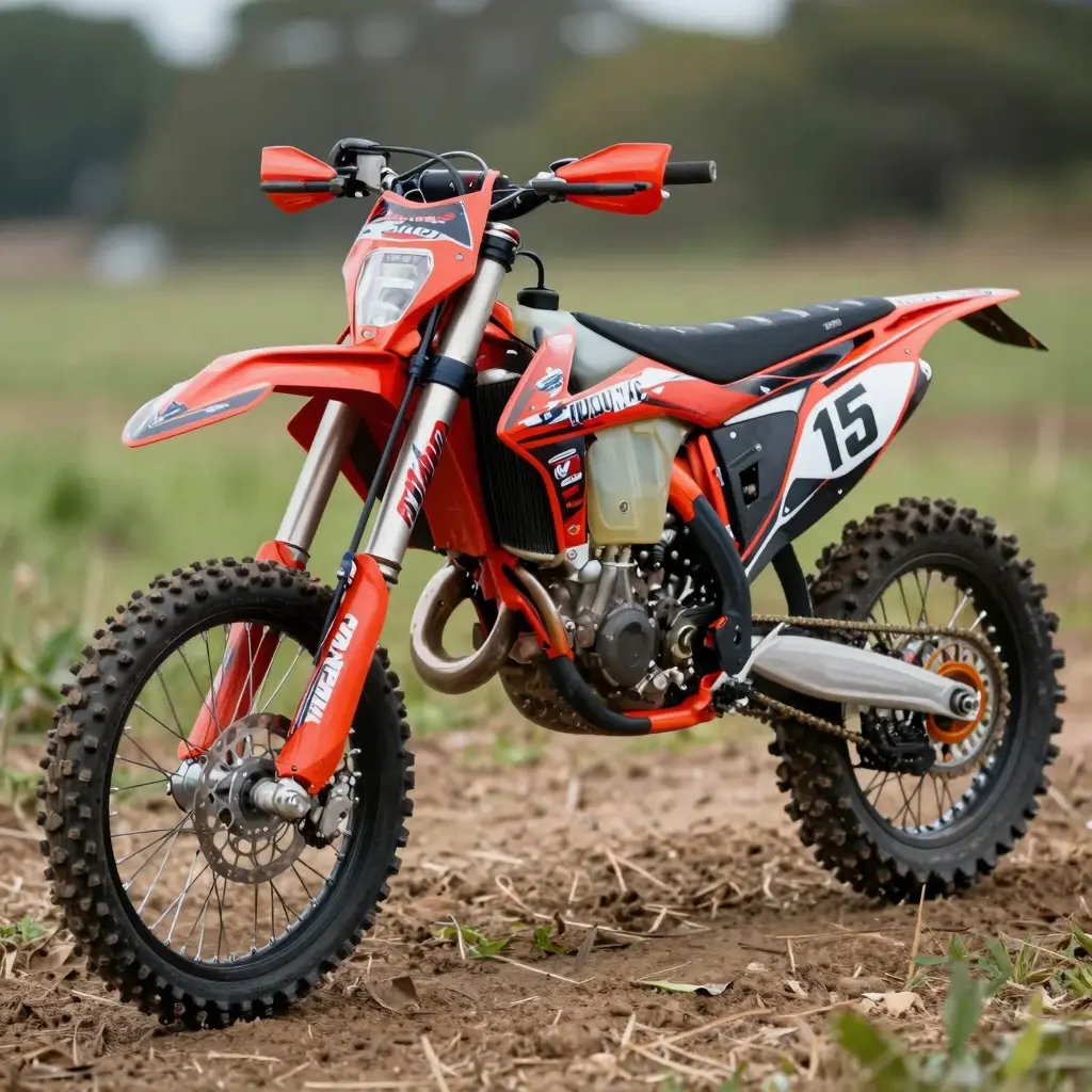 Red and Black Dirt Bike Graphics
