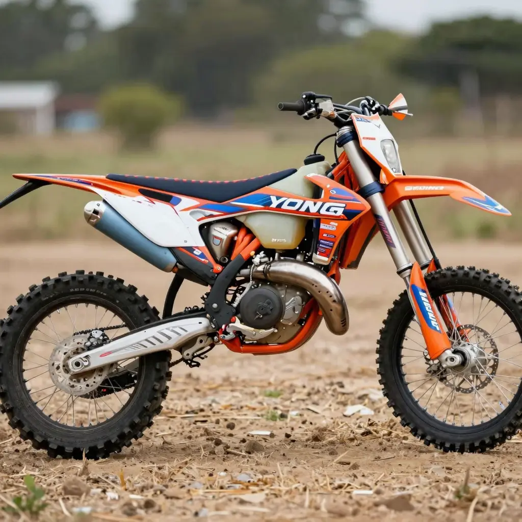 Dirt Bike with Custom Graphic Kit