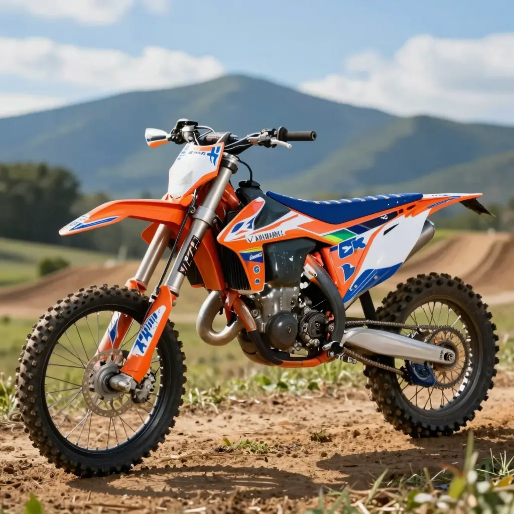 Motocross Bike with Custom Graphics