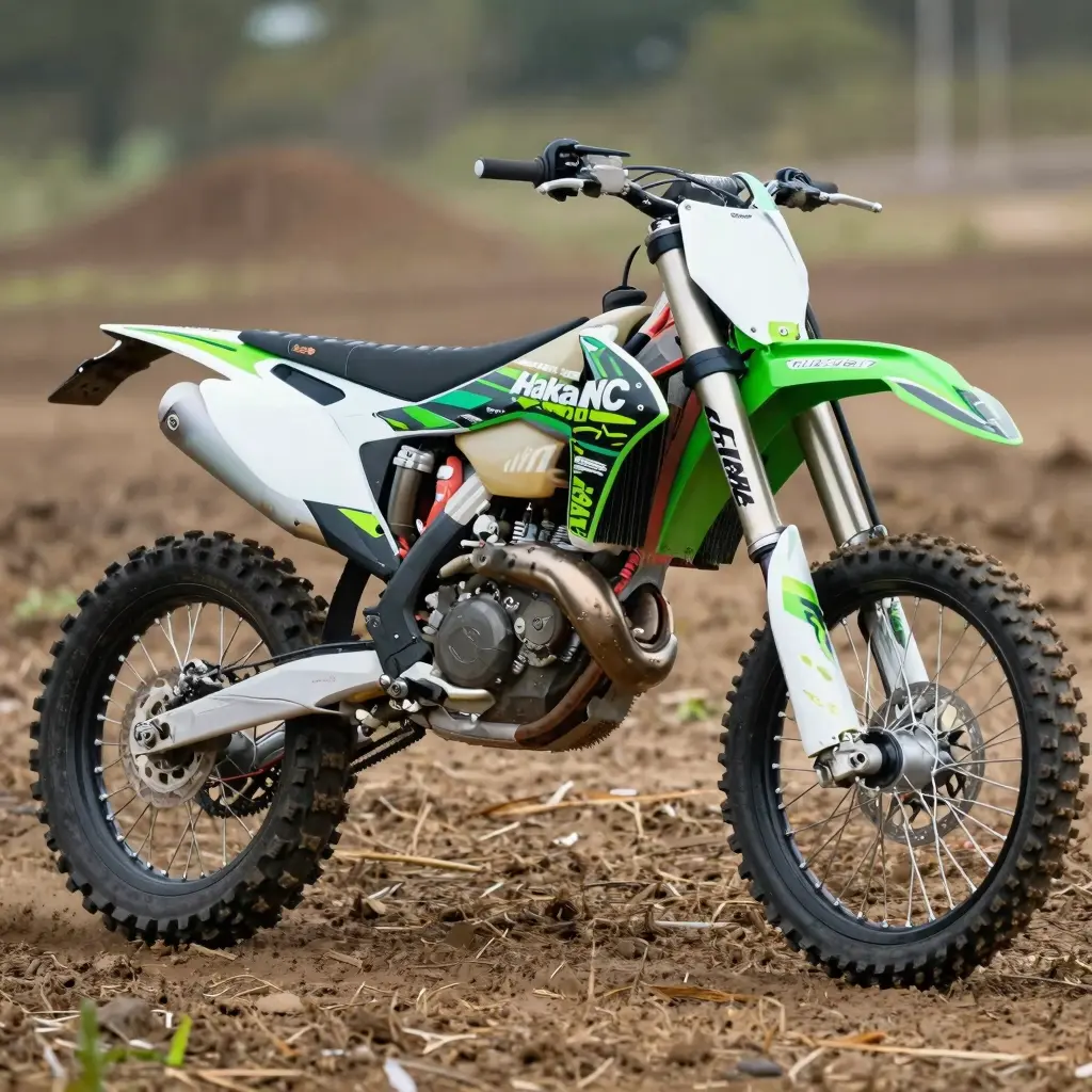 Kawasaki Dirt Bike with Graphics Kit