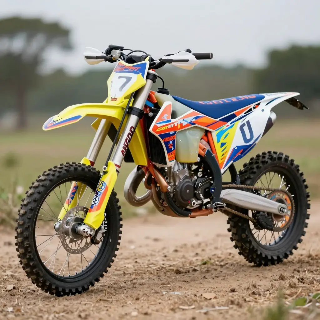 Vibrant Customizable Dirt Bike Graphics