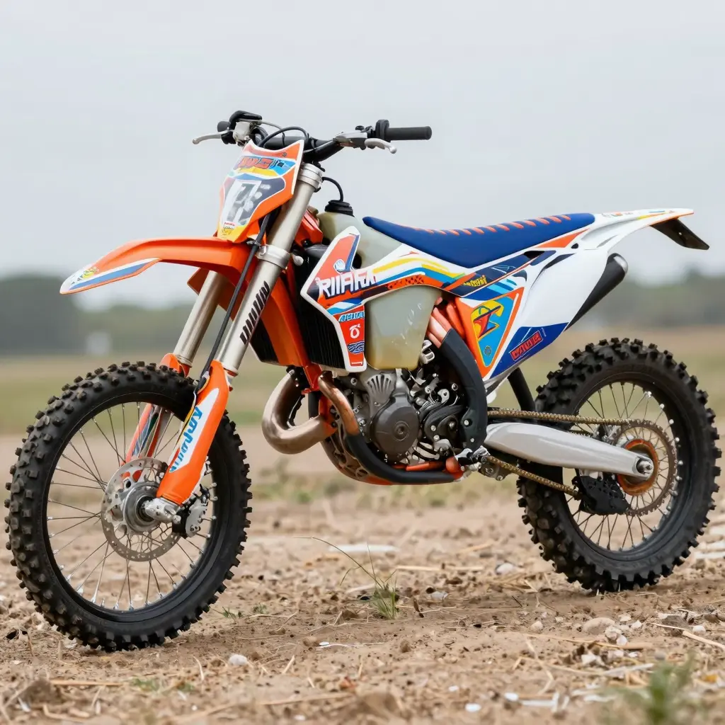 Dirt Bike with Custom Graphics