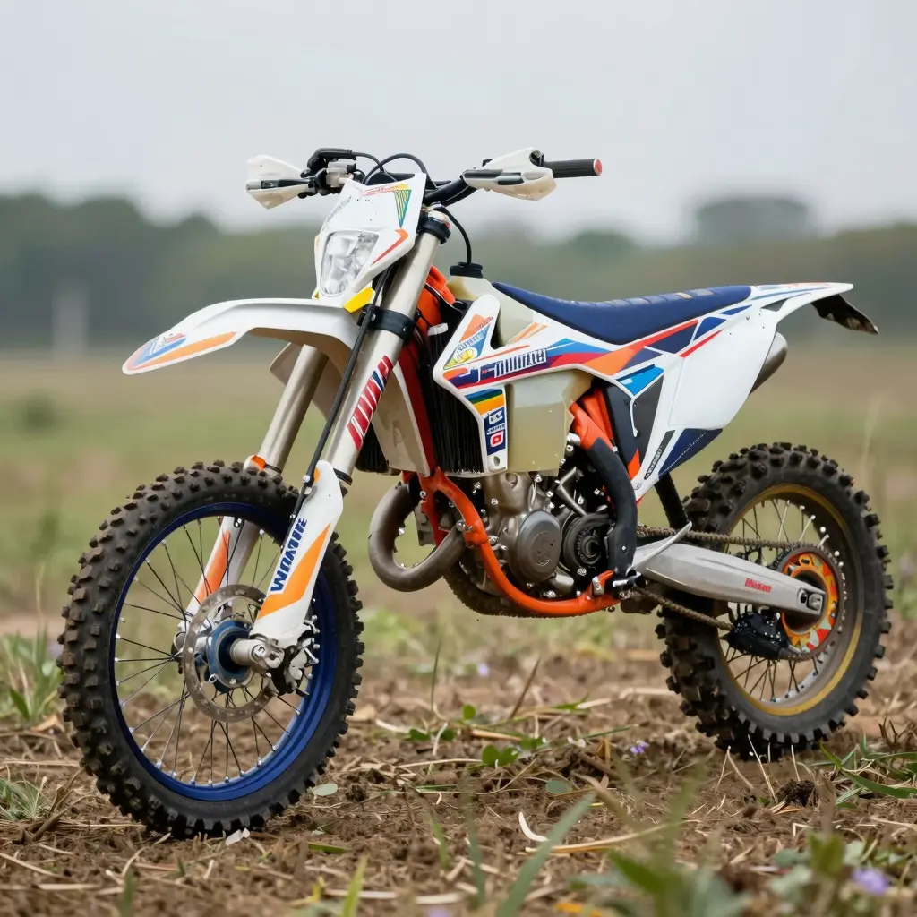 Dirt Bike with Rim Graphics