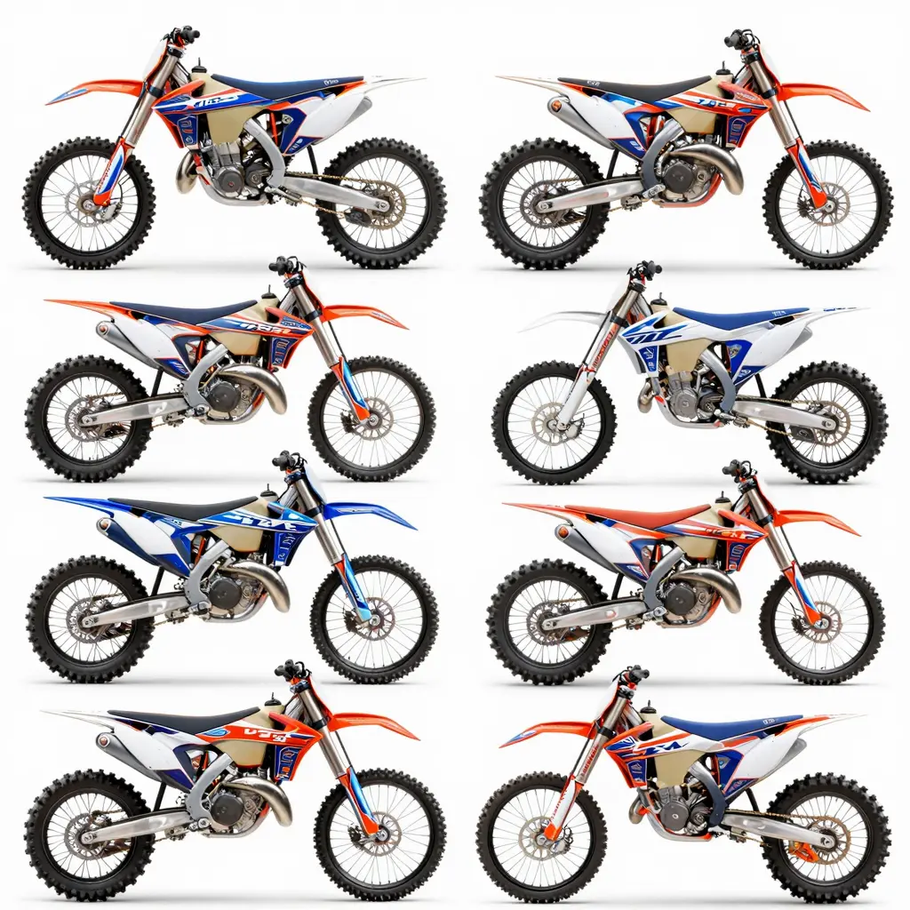Various Styles of Dirt Bike Graphics