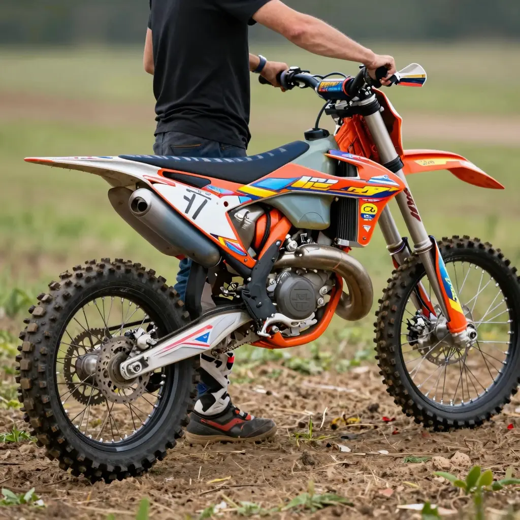 Custom Graphics on Dirt Bike Wheels