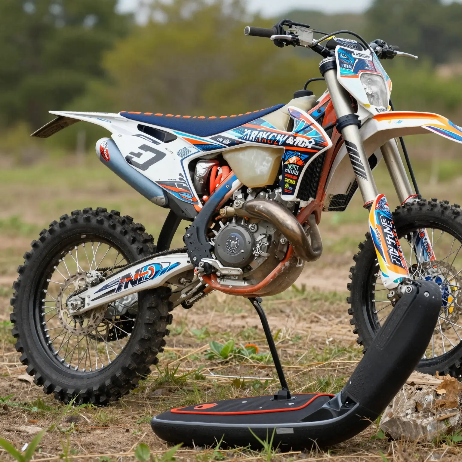 Abstract Dirt Bike Wheel Graphics