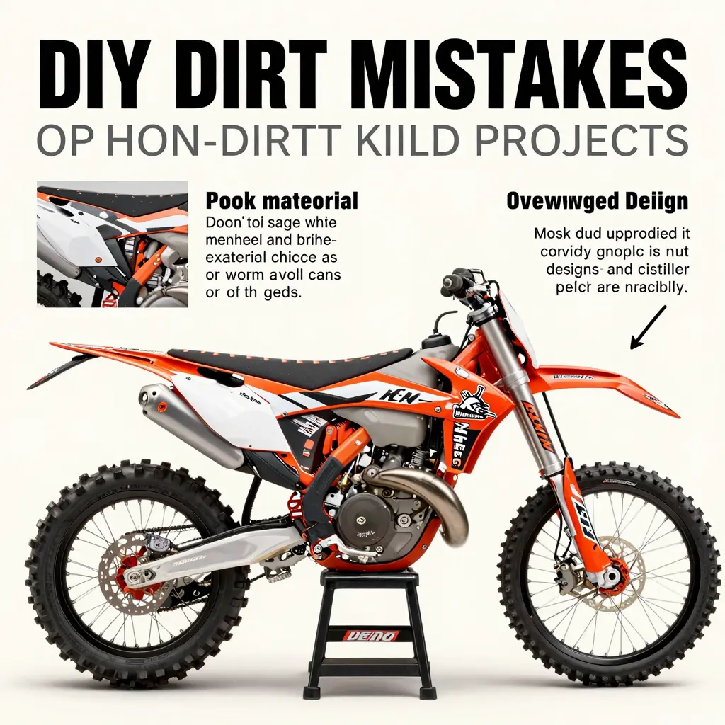 Common mistakes in DIY dirt bike graphics projects