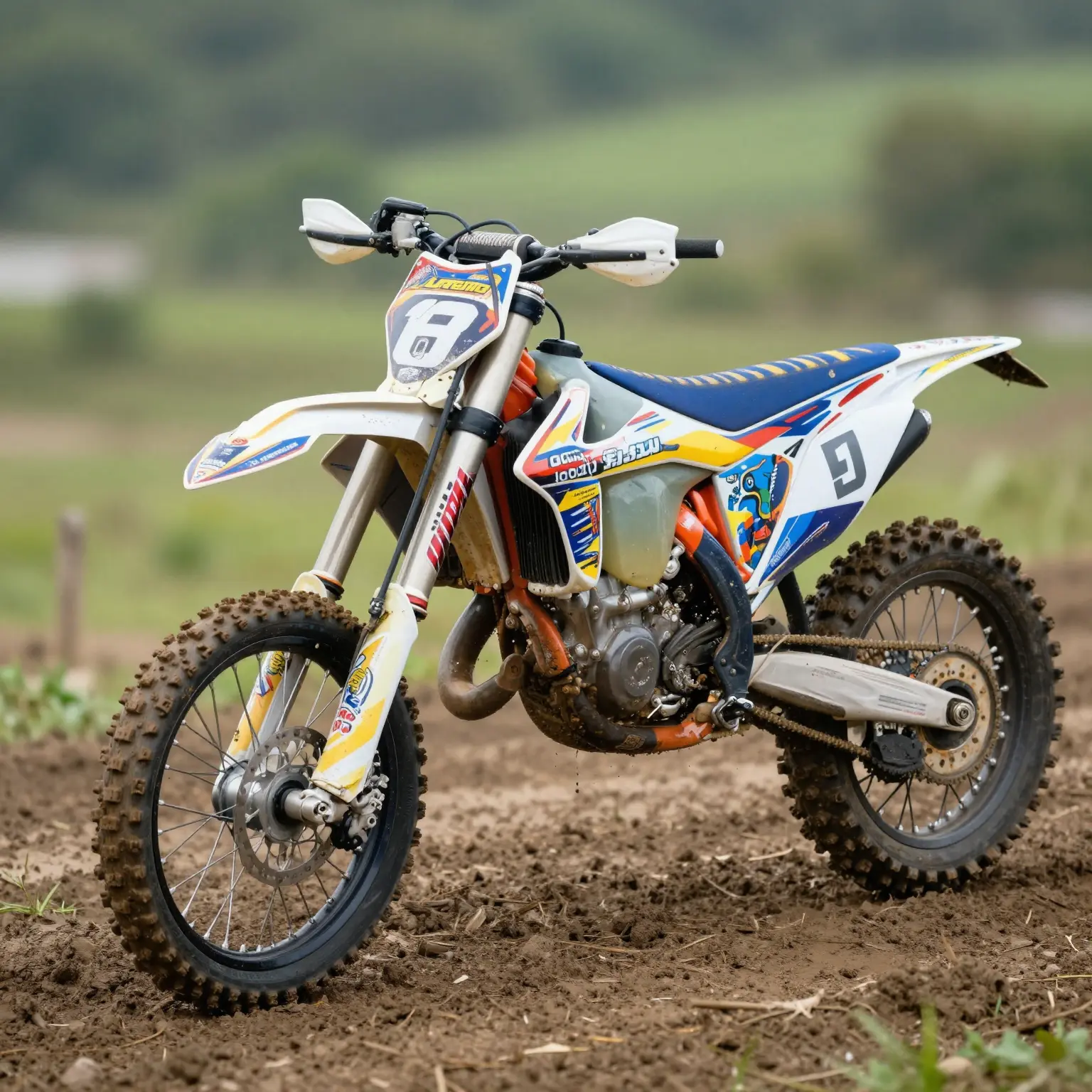 Dirt Bike with Custom Graphics