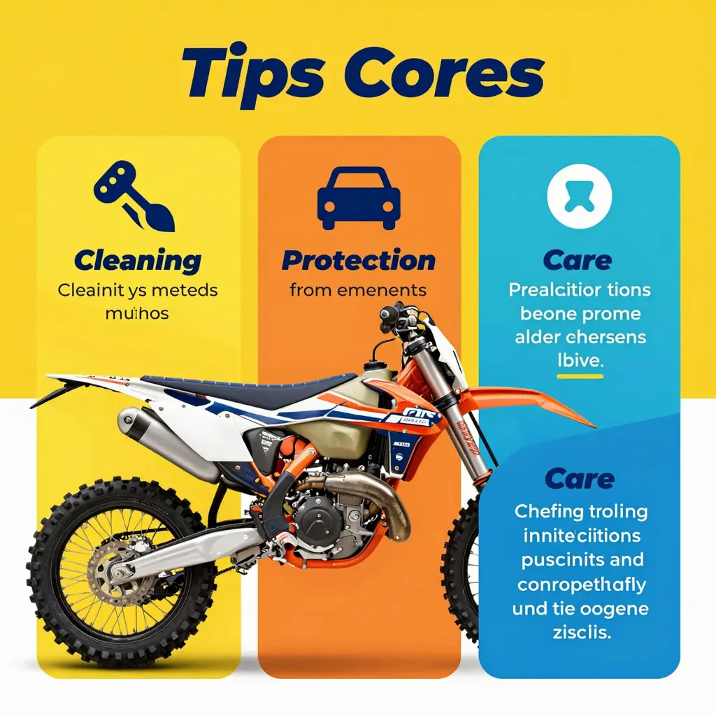 Dirt Bike Graphics Maintenance Infographic
