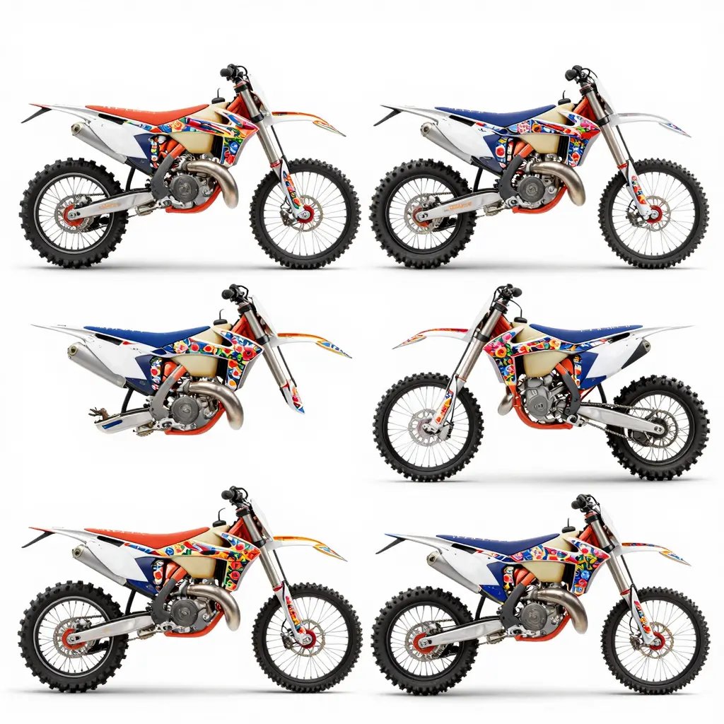Floral Dirt Bike Graphics