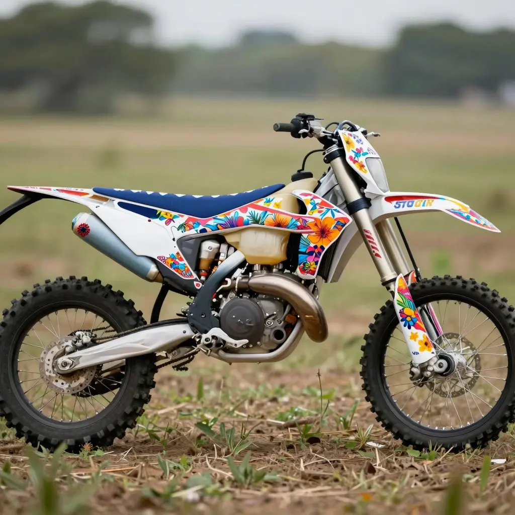 Floral Dirt Bike Graphics