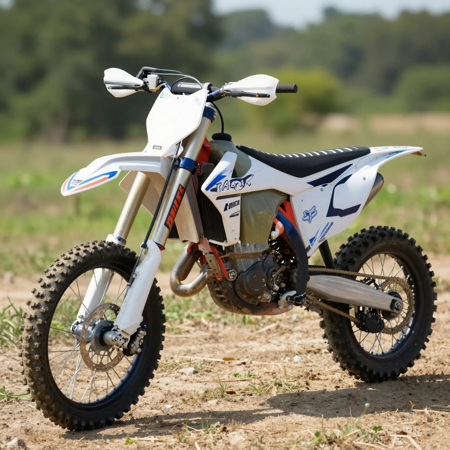 Dirt Bike with Fox Racing Graphics