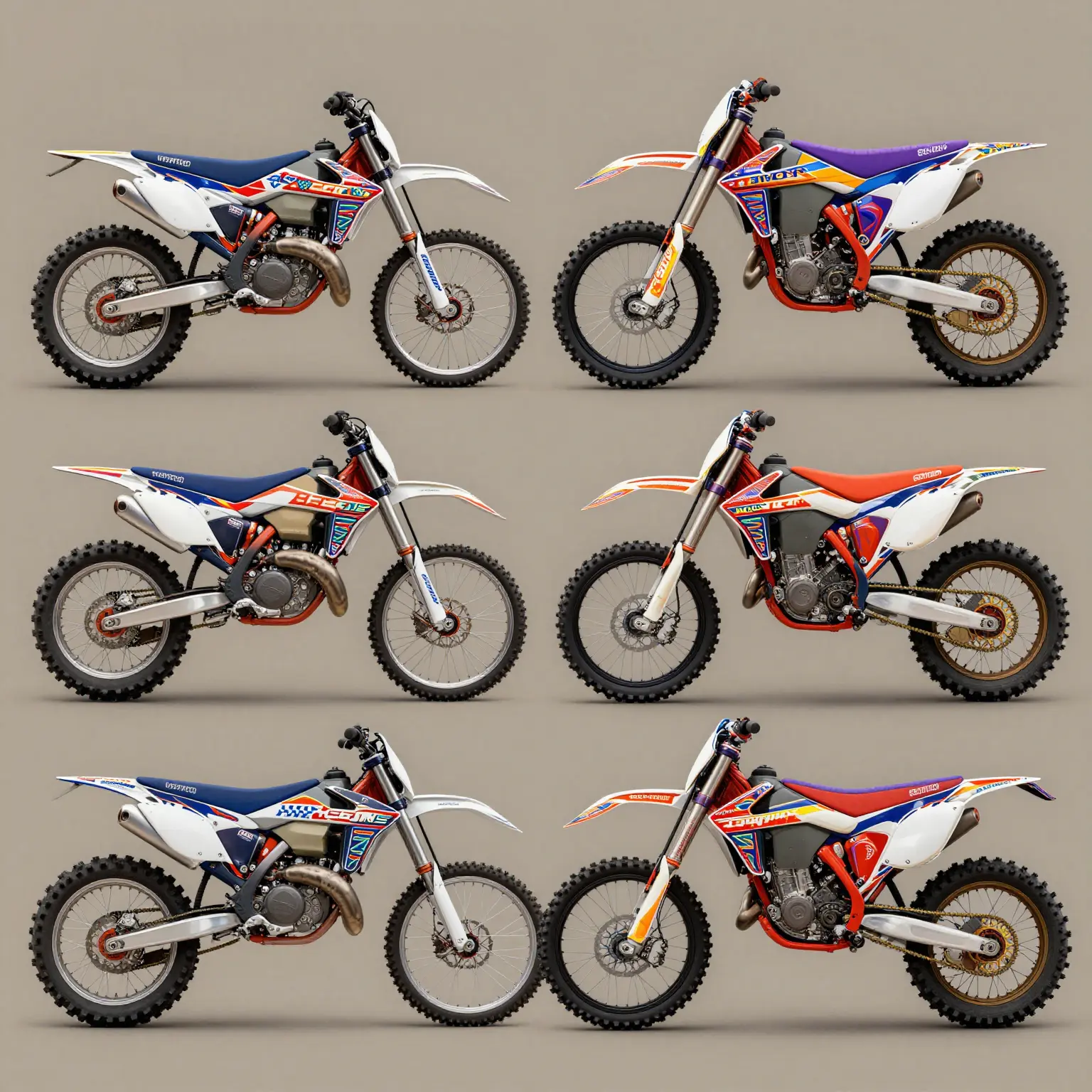 Detailed Designs in Dirt Bike Graphics