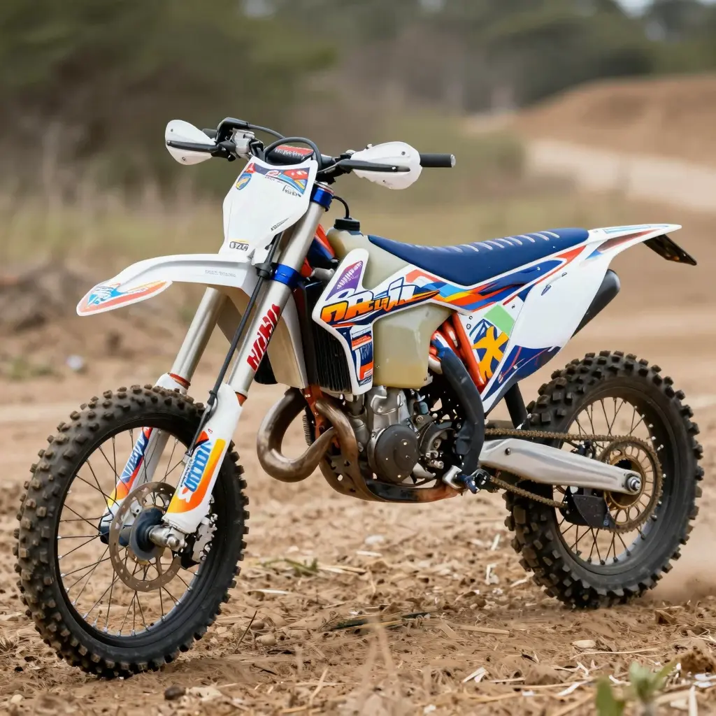 Dirt Bike with Custom Graphics