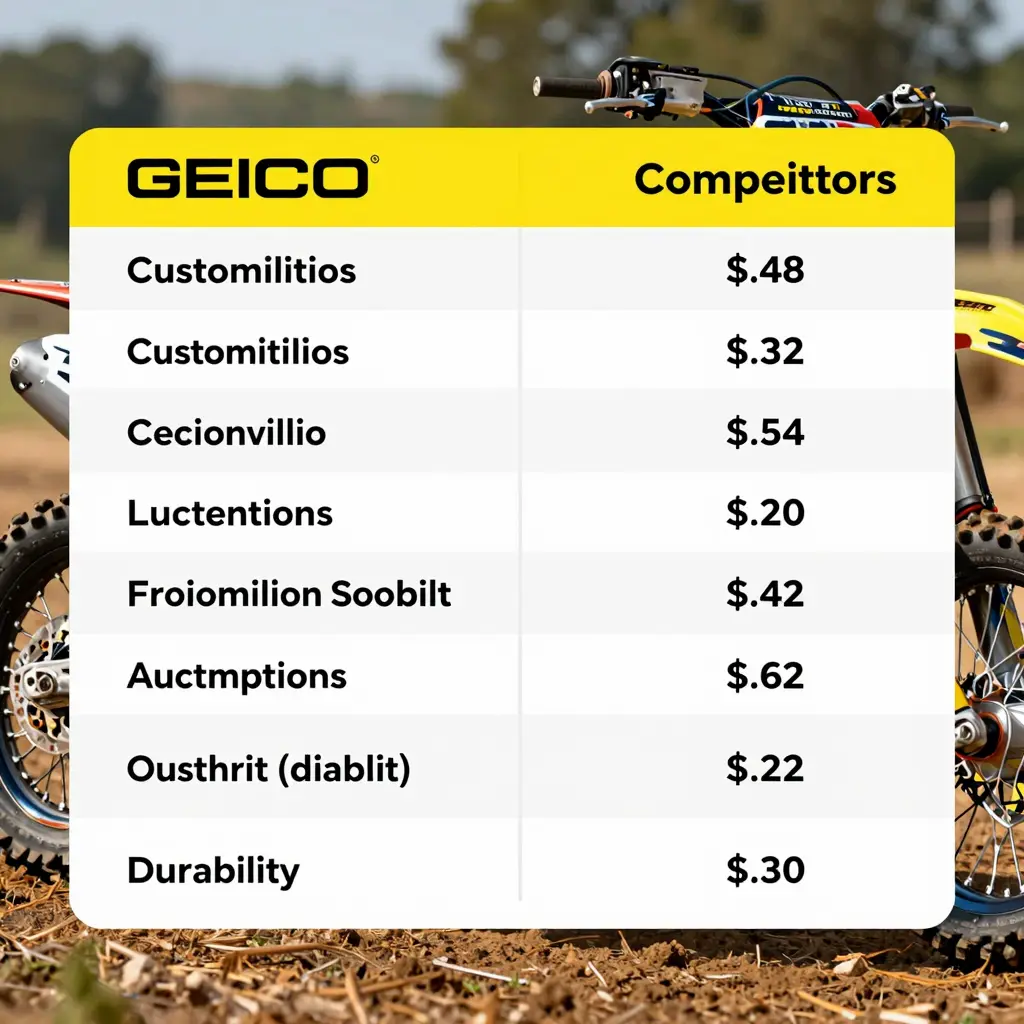 GEICO Dirt Bike Graphics Comparison