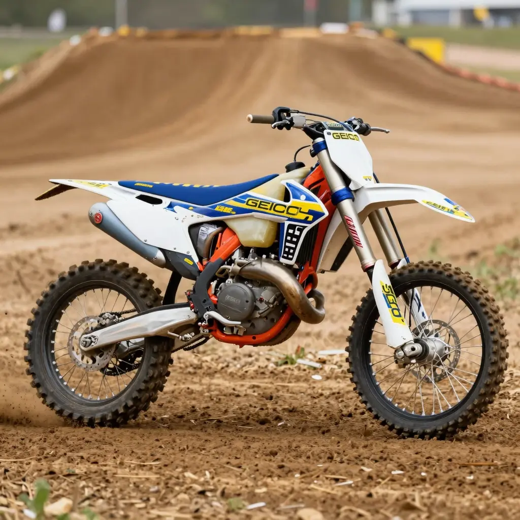 Dirt Bike with GEICO Graphics