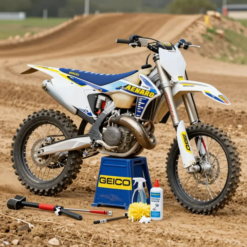 Proper installation of GEICO Dirt Bike Graphics