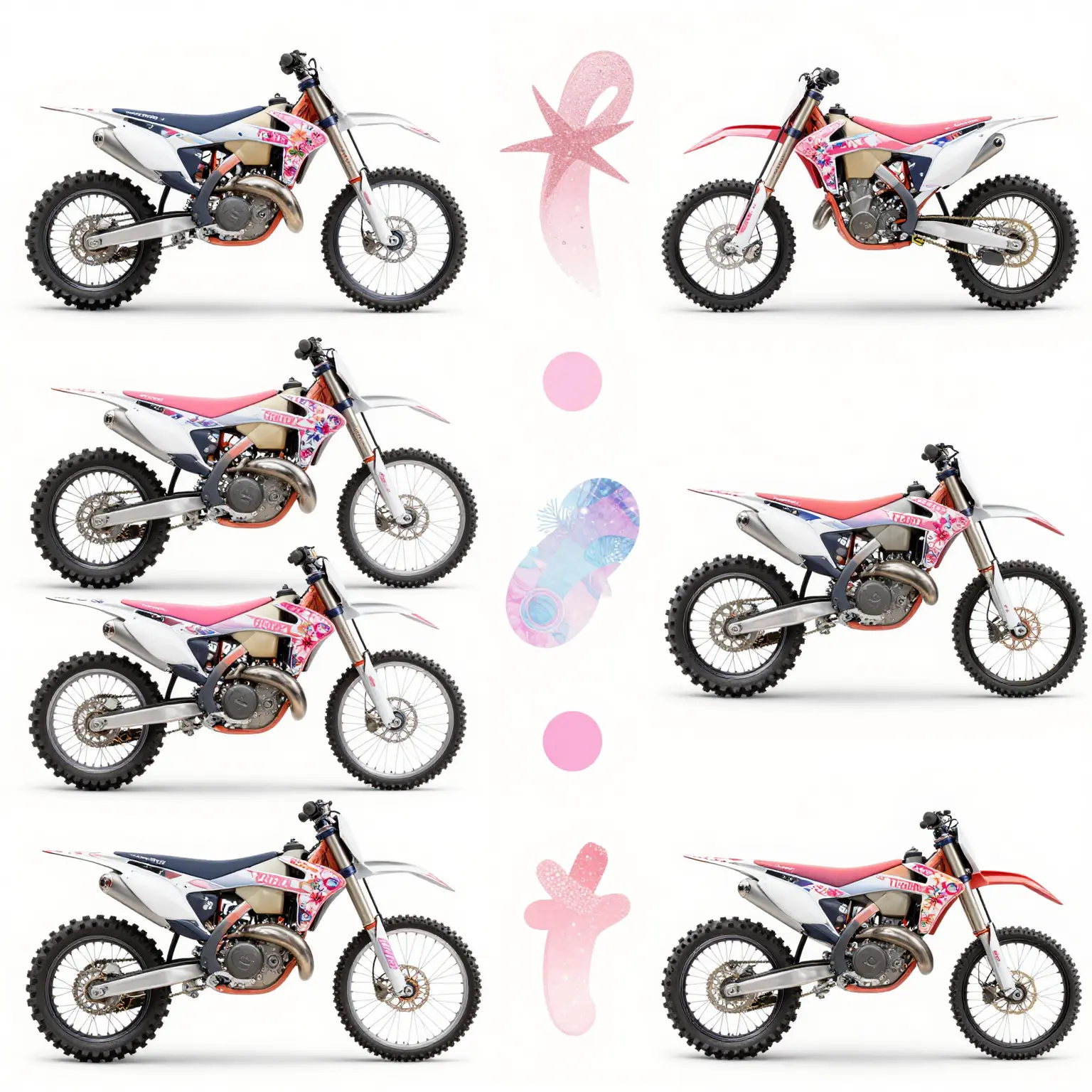 Girly Dirt Bike Graphic Designs