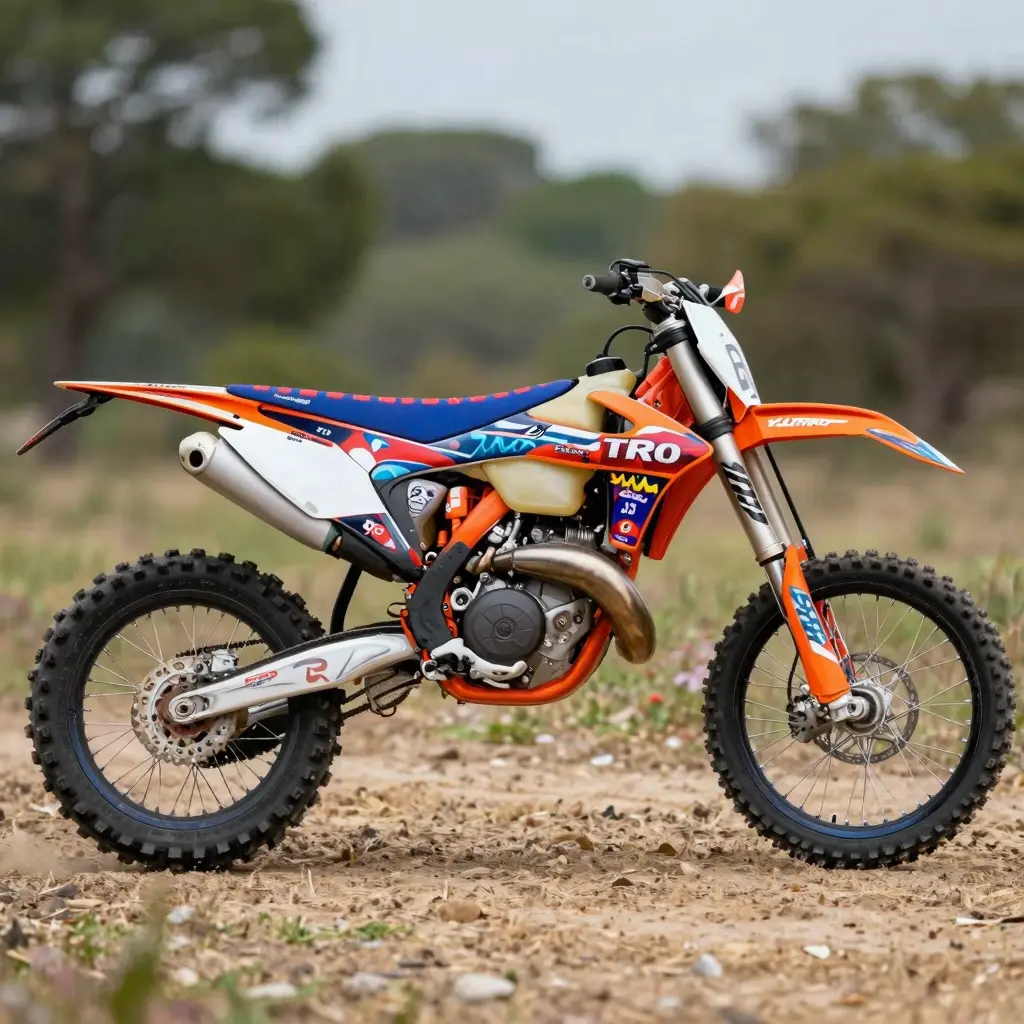 Graffiti Style Dirt Bike Graphic