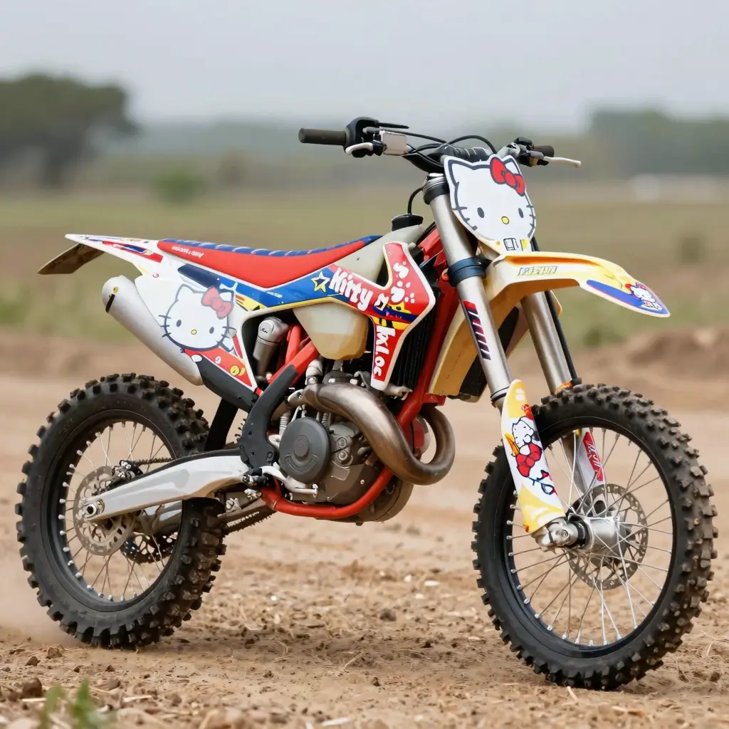 Hello Kitty Dirt Bike Graphic