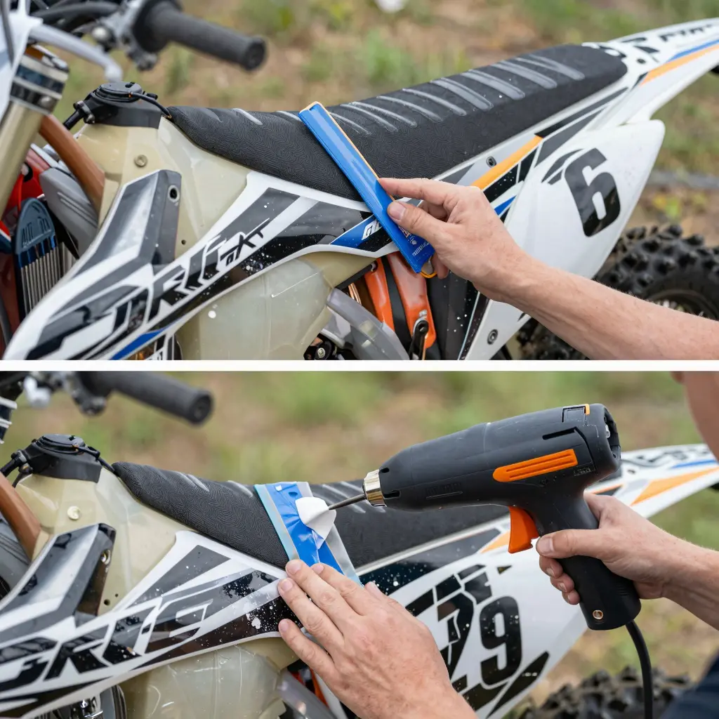 Cleaning the bike