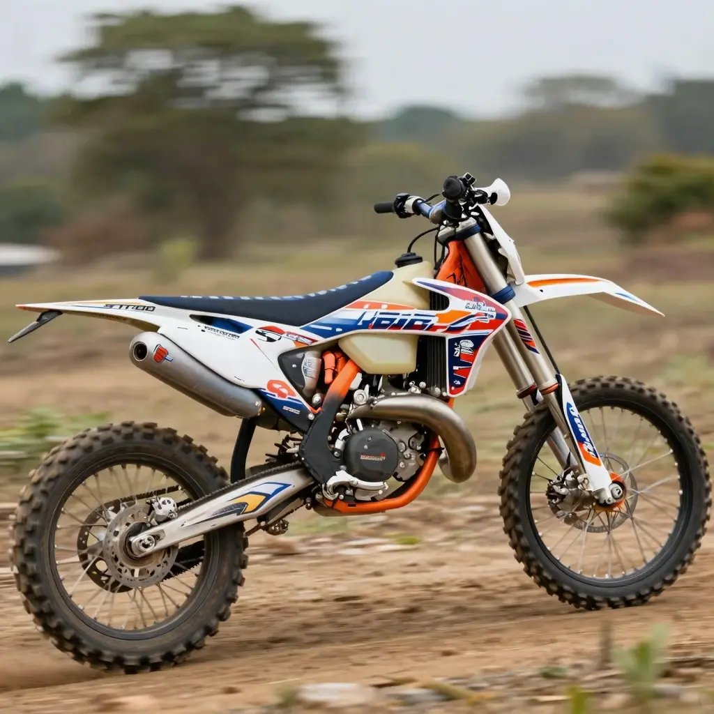 Dirt Bike with Graphic Designs