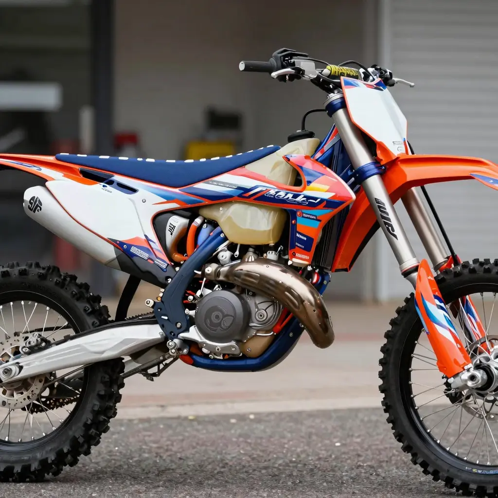 Metallic Dirt Bike Graphic 3