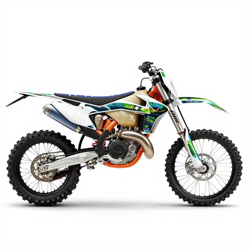 Metallic Dirt Bike Graphic 1