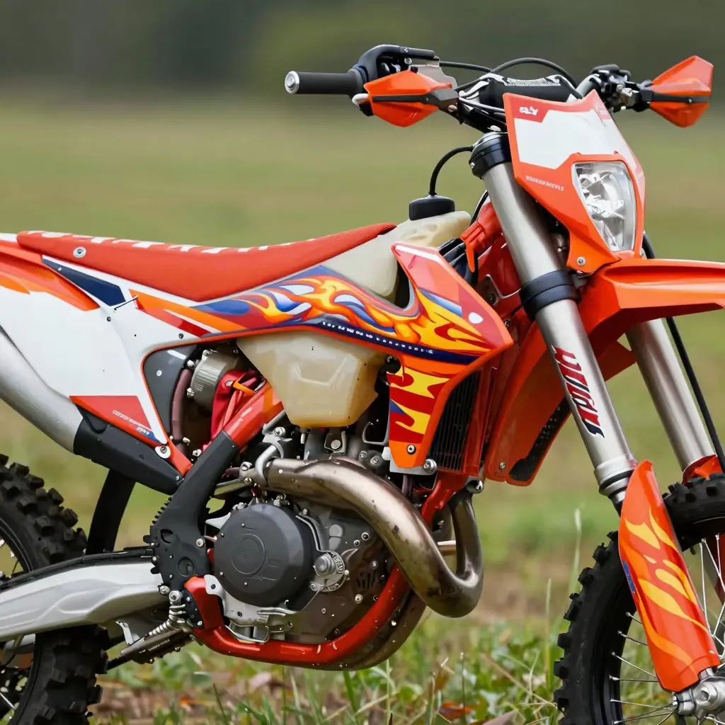 Metallic Dirt Bike Graphic 2