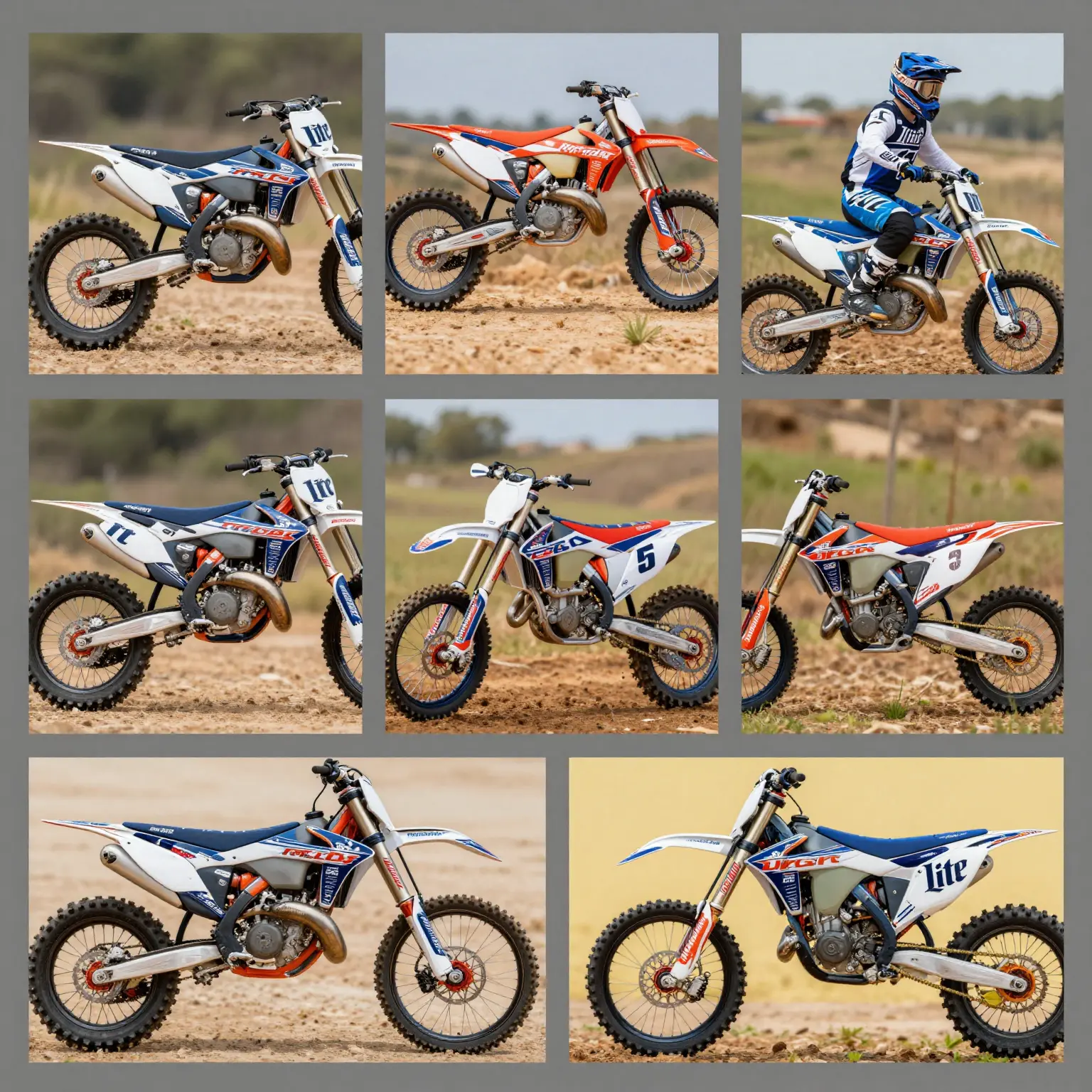 Miller Lite Dirt Bike Graphics