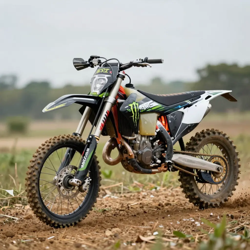 Bold Dirt Bike Model with Aggressive Styling