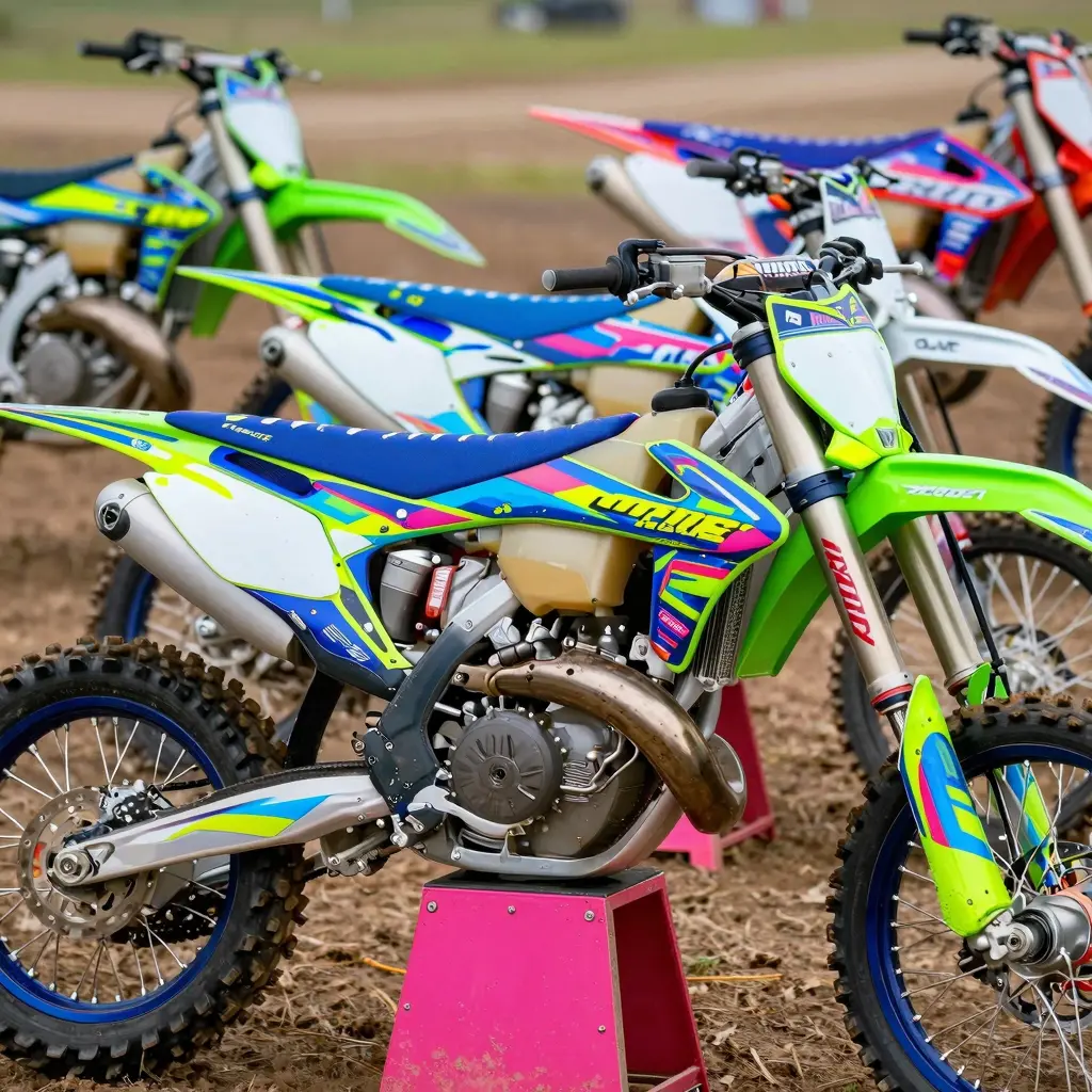 Neon Dirt Bike Graphics