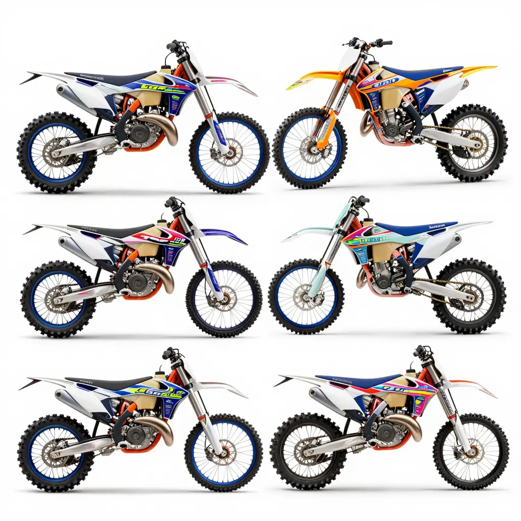 Neon Dirt Bike Graphics