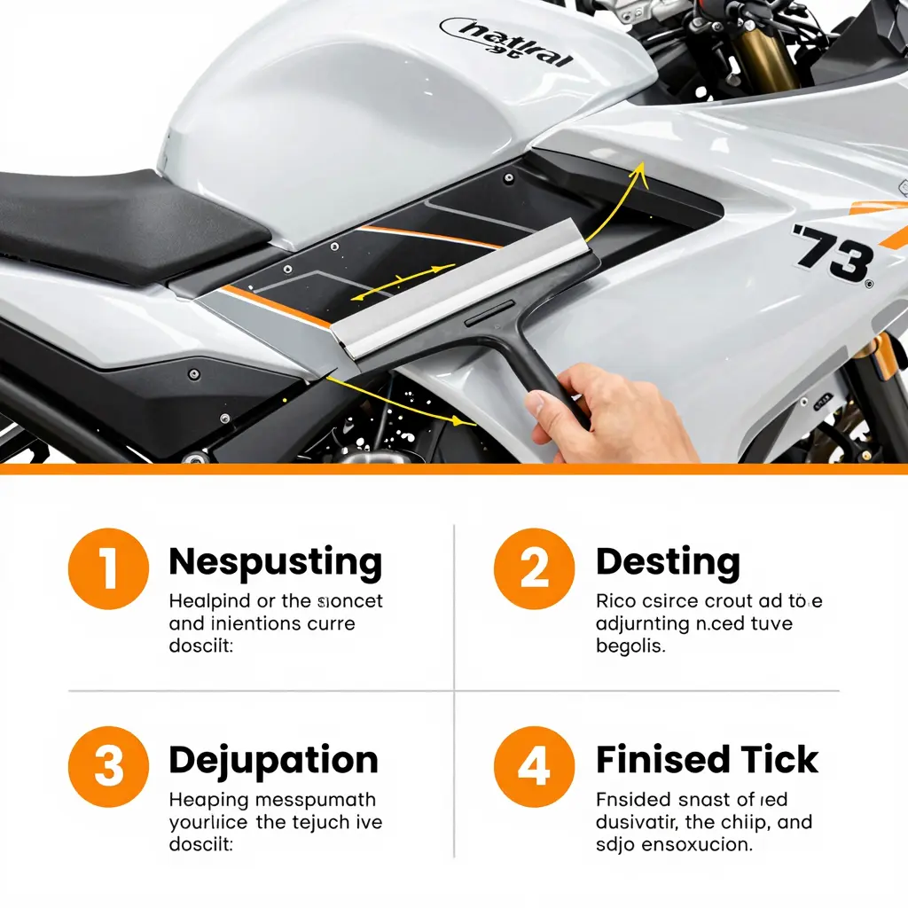 Step-by-step installation tips for motorcycle graphic kits