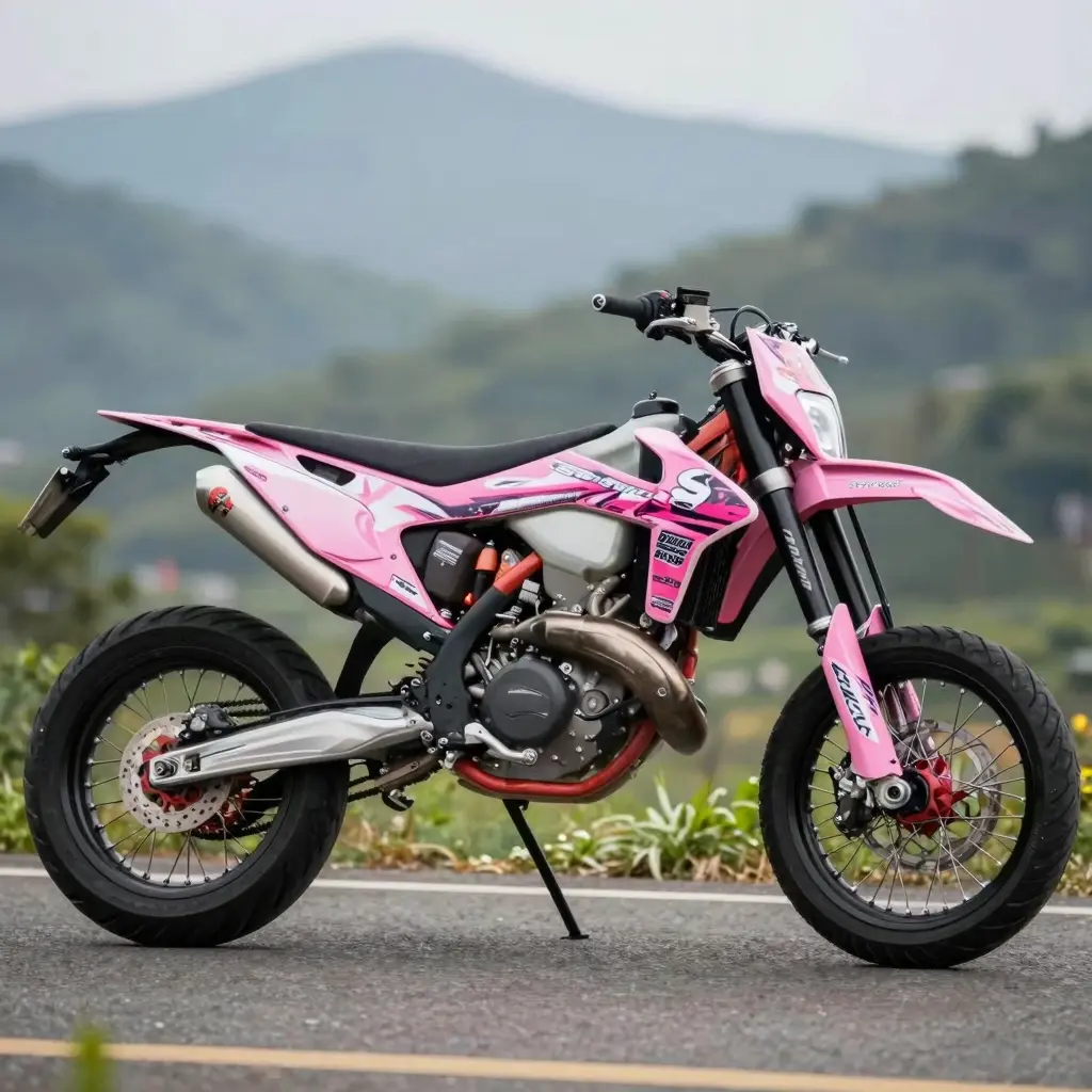 Pink Dirt Bike Graphics