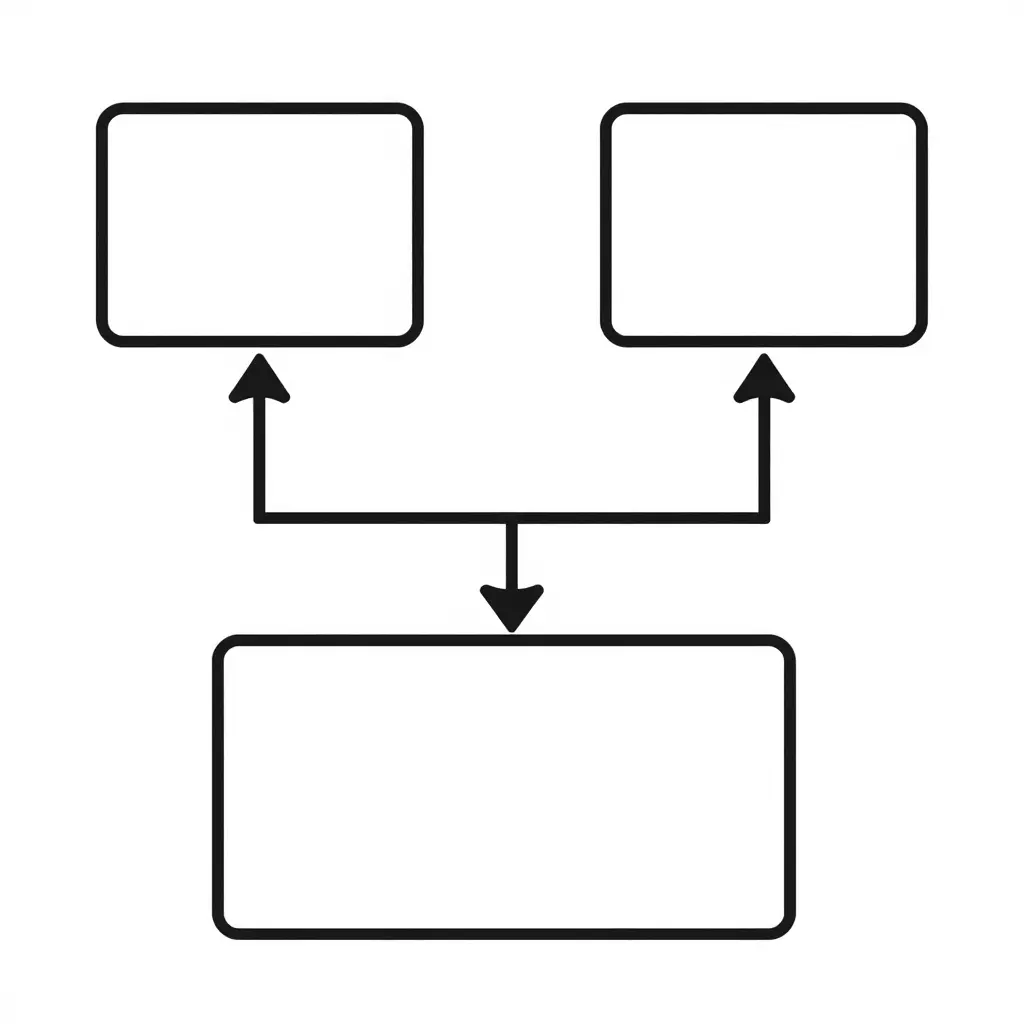 Minimalist 2D schematic showing a primary controller and a secondary controller both feeding into a historian, with a switchover arrow between the controllers